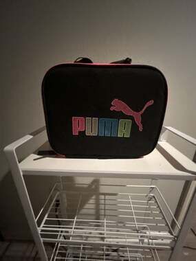 PUMA Kids Evercat Pro MVP Insulated Lunch Box Black with Multicolor Logo